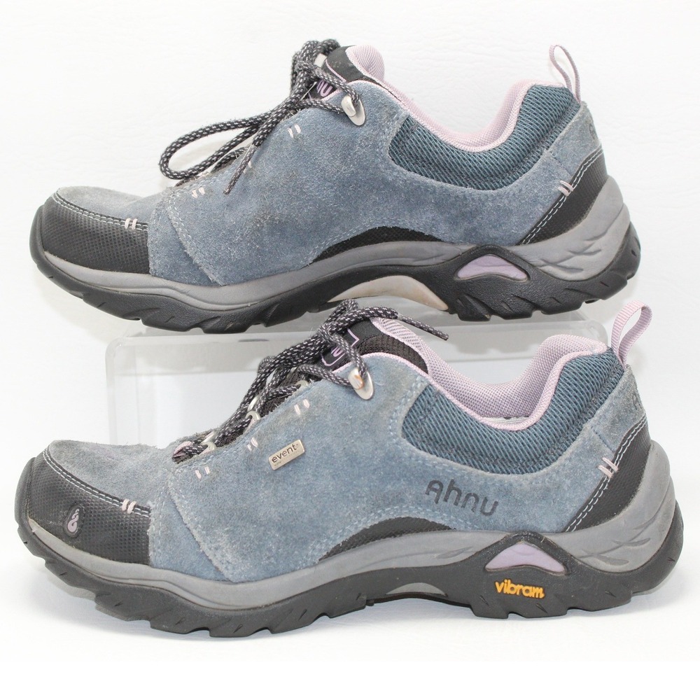 Ahnu Montara eVent Waterproof Hiking Shoes Blue Suede Vibram Womens 8 AF2379DAS